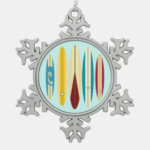 Vintage Schwämme Schneeflocken Zinn-Ornament