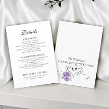 Vintage-Schwan-Liebesgeschichte-Details-Karte