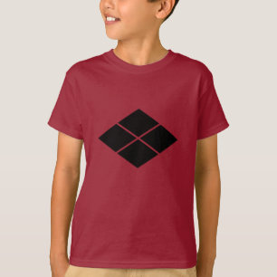 Vintage Schwarz Rot Takeda Japan Mon Oriental T-Shirt