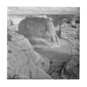 Vintage Schwarz-weiße Ansel Adams Canyon Fotograf Fliese
