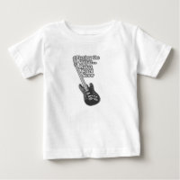 Vintage schwarz-weiße Gitarre für Gitarrist