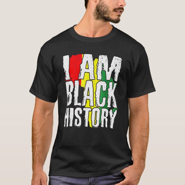 Vintage Schwarze Geschichte Monat Shirt Faust (Vorderseite)