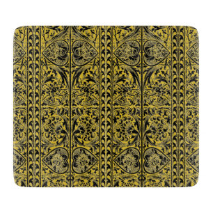 Vintage schwarze goldene matte Umrandung Schneidebrett