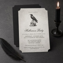 Vintage Schwarze Gothic-Rabe-Totenkopf-Erwachsenen