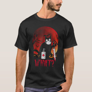 Vintage schwarze Katze Huste nicht auf mich Katze T-Shirt