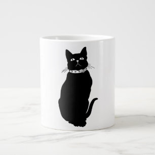 Vintage Schwarze Katze Tasse