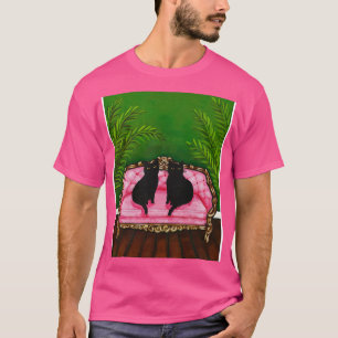 Vintage schwarze Katzen T-Shirt