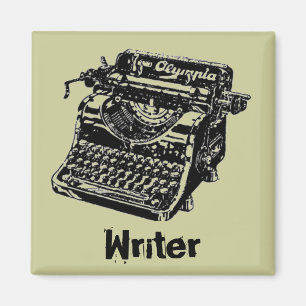 Vintage Schwarze Schreibmaschine Magnet