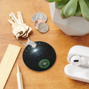 Vintage schwarzer Rasenschale, Schlüsselanhänger