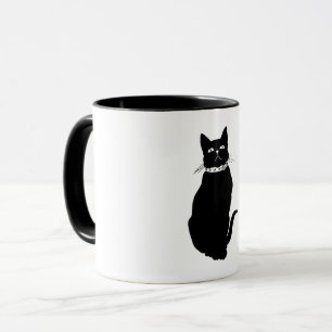 Vintage Schwarzkatze Tasse