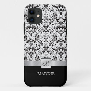 Vintage Schwarztöne mit Monogramm Case-Mate iPhone Hülle