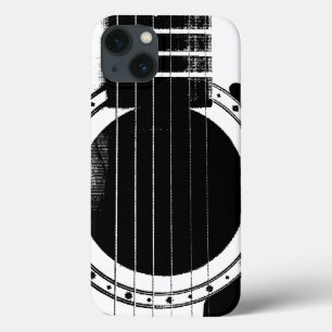 Vintage Schwarzweiss-Gitarre Case-Mate iPhone Hülle
