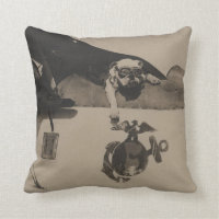 Vintage Schwarzweiss-Militärbulldoggen-Luftfahrt