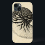 Vintage Schwarzweiss-Tritonshorn-Muschel Case-Mate iPhone Hülle<br><div class="desc">Erhalten Sie dieses einzigartige Schwarzweiss-Tritonshorn Seashellbild auf Ihrem folgenden Produkt. Dieses fantastische,  Sepiahintergrund mit einem Schwarzweiss-Tritonshorn schauen auf allem groß. Nehmen Sie den Strand mit Ihnen,  überall,  das Sie gehen.</div>