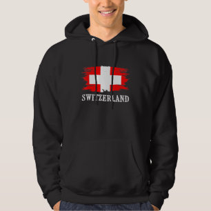 Vintage Schweiz Flaggen I Liebe Schweiz Hoodie