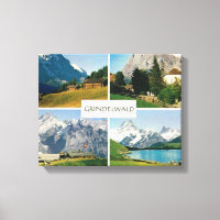 Vintage Schweiz, Grindelwald, Jungfrau