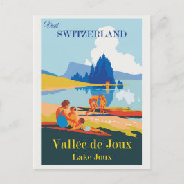 Vintage Schweiz Joux-Reise Postkarte