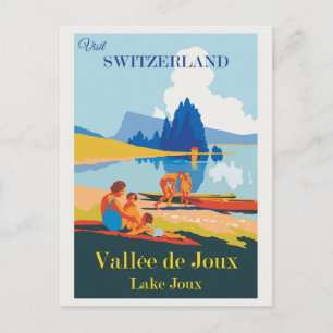 Vintage Schweiz Joux-Reise Postkarte