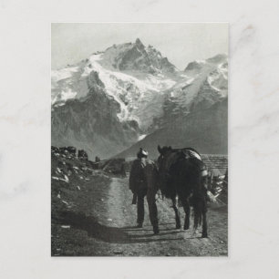 Vintage Schweiz Jungfrau Region Postkarte