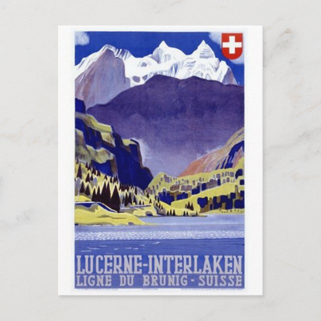 Vintage Schweiz - Postkarte (Vorderseite)