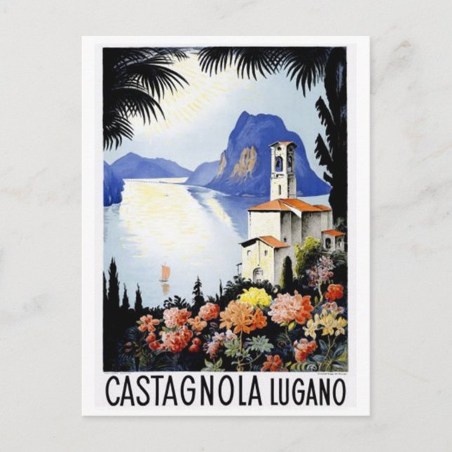 Vintage Schweiz - Postkarte (Vorderseite)