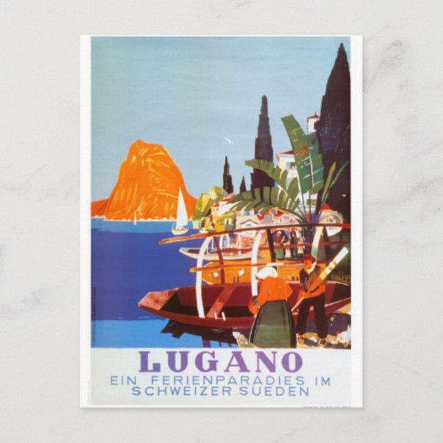 Vintage Schweiz - Postkarte (Vorderseite)