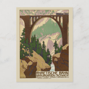 Vintage Schweiz Schweizer Alpen Postkarte