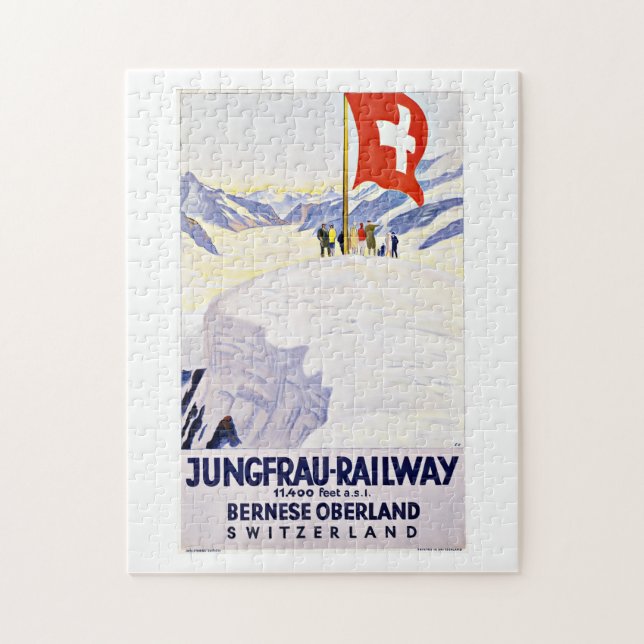 Vintage - Schweiz Tourismus Puzzle (Vertikal)