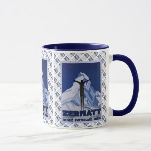 Vintage Schweizer Design, Zermatt Tasse