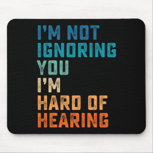 Vintage Schwerhörig Asl Gebärdensprache Gehörlos A Mousepad