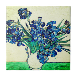 Vintage-Schwertlilien (1890) von Vincent Van Gogh Fliese