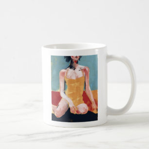 Vintage Schwimmen - Gelber Badeanzug Kaffeetasse