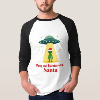 Vintage-Sci-Fi-Alien-Weihnachten-UFO für Santa-Fan T-Shirt
