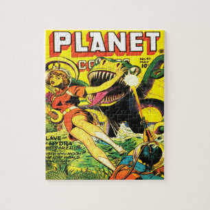 VINTAGE SCI FI COMICS Fotopuzzle mit Geschenkbox