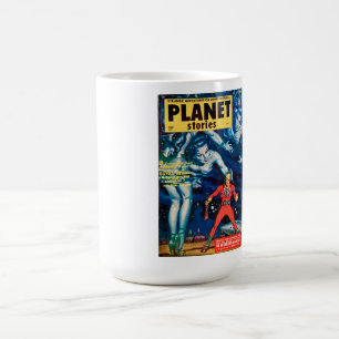 VINTAGE-SCI-FI-MAGAZIN MITTE DES JAHRHUNDERTS ORIG KAFFEETASSE