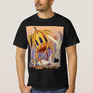 Vintage-Science-Fiction-Alien-Invasion-Kraken T-Shirt