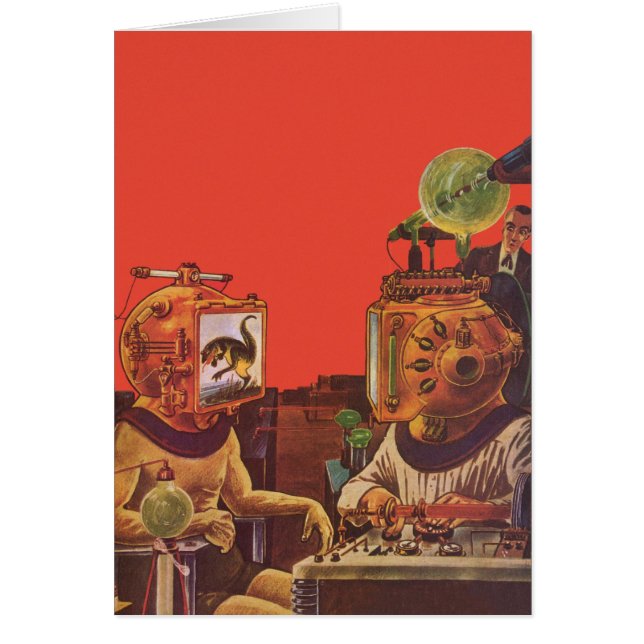 Vintage Science Fiction, Alien Steam Punk Helme (Vorne)