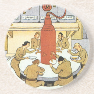 Vintage Science Fiction, Arbeitswissenschaftler es Getränkeuntersetzer