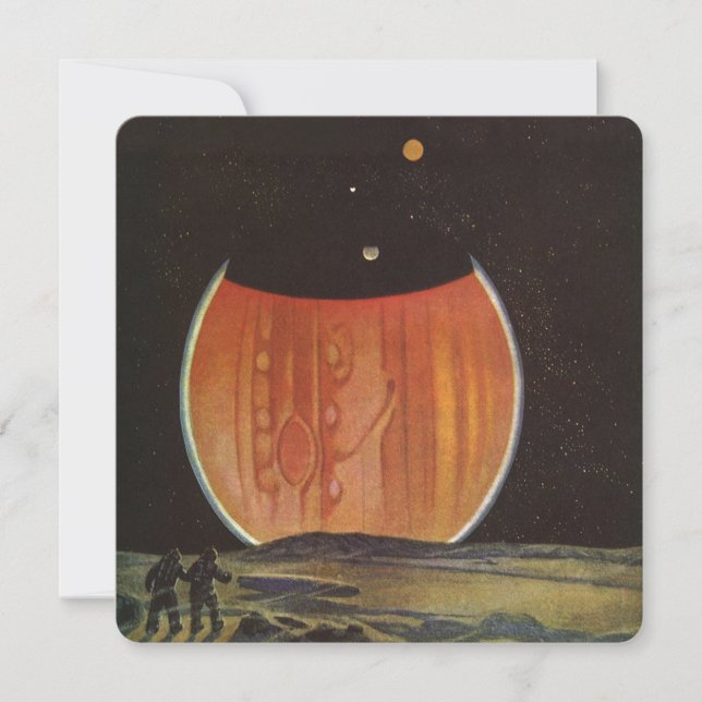 Vintage Science Fiction, Astronauten auf Ganymede (Vorderseite)