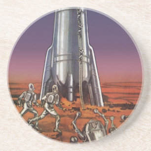 Vintage Science Fiction, Astronauten Käfer Außerir Getränkeuntersetzer