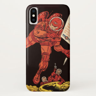 Vintage Science-Fiction, Astronauten-Mondlandung Case-Mate iPhone Hülle