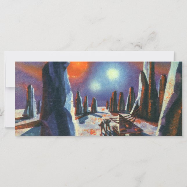 Vintage Science Fiction Auslandsplanung mit Außeri (Vorderseite)