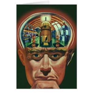 Vintage Science-Fiction, Außerirdischer Gehirn im 