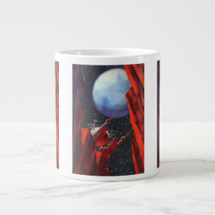Vintage Science-Fiction, Canyon-Weltraum-Mond-Rove Jumbo-Tasse