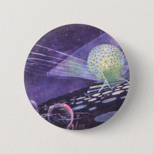 Vintage Science Fiction, ein leuchtendes Orb mit A Button