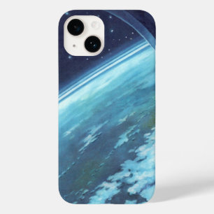 Vintage Science Fiction, Erde am Abend mit Sternen Case-Mate iPhone Hülle