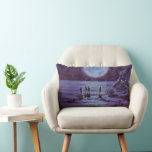 Vintage Science Fiction Erde Rover Außerirdischen  Lendenkissen<br><div class="desc">Vintage Illustration futuristische Außerirdischen und Roboter Science Fiction Bild mit einem klassischen 50er Comic Buch Design. Retro-Sci-Fi-Design mit Alien-Astronauten auf einem fremden Planeten mit einem Raumfahrzeug,  Mondrover oder Mondrover und Blick auf die Erde und den Weltraum und winkend. Ein dunkler Himmel mit hellen Sternen und Planeten.</div>