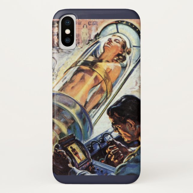 Vintage Science Fiction, Experiment mit Labradoren Case-Mate iPhone Hülle (Rückseite)