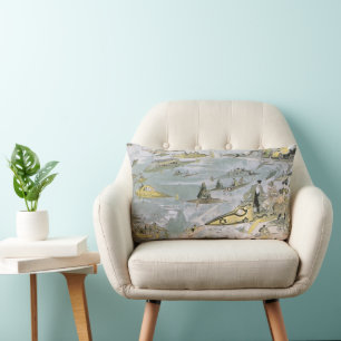 Vintage Science Fiction Futuristische Autos, Taxis Lendenkissen