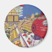 Vintage Science Fiction, futuristische New York Ci